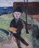 Pastel on panel 
behind glass, 
signed 
indistinctly, 
20 century.
62 x 48 cm. 
Total size 
incl. ...