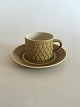 Bing and 
Grondahl Jens 
Quistgaard 
Coffee Cup and 
Saucer from the 
Relief Series 
(Kronjyden). 
The ...