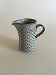 Bing & 
Grondahl/Kronjyden 
Stoneware Grey 
Cordial Creamer 
No 303. 
Measures 10 cm 
/ 3 15/16 in.
