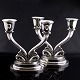 Evald Nielsen. 
A Pair of 
Sterling Silver 
Candle Holders
Designed by 
Evald Nielsen 
...
