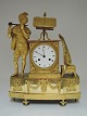 French gilded bronze clock