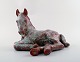 Michael Andersen, Denmark: lying foal / horse, the large version in green and 
violet tones.