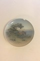 Royal 
Copenhagen 
Motif Plate 
with Bridge and 
Beach No 
2593/1125.
Measures 25cm 
/ 10"
