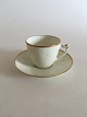 Bing & Grondahl 
Aakjaer Coffee 
Cup and Saucer 
No 102. Creme 
with gold 
border. Cup 
measures 6.5 x 
...