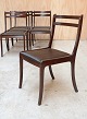 Sæt på 6 stole 
i mahogni med 
sæder af 
hestehår 
designet af Ole 
Wanscher. 
Mahognistolene 
fremstår ...
