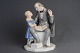 Porcelænsfigur: 
Bing & 
Grøndahl, H. C. 
Andersen med 
lille pige, h: 
23 cm