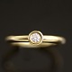 Georg Jensen 
Ring i 18 kt 
guld 0,12 ct 
diamant.
Stemplet med 
efter-1945 
Stempler.
Størrelse. ...