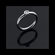 Georg Jensen 
18kt White gold 
Solitaire Ring 
with 0.15ct 
Diamond
Stamped with 
post-1945 Georg 
...