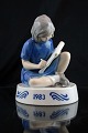 Porcelænsfigur 
- Årsfigur 1983 
 'Den lille 
kunstner' 
Limited Edition 
fra Bing og ...