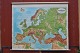 Skolekort: 
Europa, 
Monteret på 
selvruller og 
med forlænger, 
Kortmål: 200 x 
150 cm, OBS: 
Hul ...