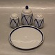 Tray for plat-de-menage ca 11 cm Dan-Ild 40 Blue Flame Harlequin