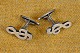 Manchetknapper 
g-nøgle i sølv. 
Stemplet 925 S. 
Str.. 3*2,2 cm. 
Art.No. 96