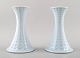 Royal 
Copenhagen 
porcelain pair 
of 
candlesticks.
Beautiful 
glaze in light 
blue ...
