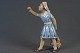 Porcelænsfigur: 
Dahl Jensen, 
Pige med æbler, 
h: 17 cm