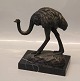 Bronze Struds 
18.5 cm EMU på 
base af sort 
marmor 13.5 x 
8.5 cm Signeret 
MILO