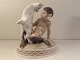 Royal 
Copenhagen, 
Faun med 
gedekid #498, 
13cm høj, 
1.Sortering, 
Design 
Christian 
Thomsen ...