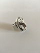 Georg Jensen 
Sterling Silver 
Ring No 188A 
with Coffee / 
Creme Colored 
Stone. From 
after 1945. ...