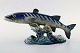 BESWICK 
BARRACUDA 
MODELNUMMER 
1235. 
Porcelænsfigur.
I perfekt 
stand.
Måler 26,5 cm. 
x 13 cm.