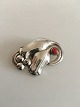 Georg Jensen 
Sterling Sølv 
Tulipan Broche 
No 100B med 
Koral. Måler 
4,5 cm. Vejer 9 
gram. Fra ...