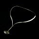 Georg Jensen 
Halsring #169 
med Rutil 
Kvarts Vedhæng 
#129 - Vivianna 
Torun - 
1960erne  
Designed ...