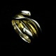 Georg Jensen. 
18k Hvidguld og 
guld dobbelt 
ring. - Magic 
#1314
Tegnet af 
Regitze ...