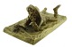 En fransk 
bronze figur i 
form af 
liggende dreng 
og snegl. 
Frankrig 
omkring 1870. 
L. 16,5 cm. 
...