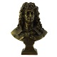 Buste af herre 
i patineret 
bronze.
Fremstår, som 
1700-tals 
model. 
Usigneret, 
omkring år 
1900. ...