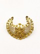 Broche dyre klo 
med filigran 
guld 3,7 x 4,5 
cm.Nr. 294877