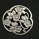 Danish Sterling 
Silver Brooch.
Ø 3,8 cm.
Stamped 925 S.
Nice Vintage 
Condition.
    Find ...