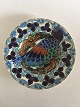 Aluminia 
Earthenware 
Round Bowl Dish 
No 602/549 with 
Bird Motif of 
parrot. Signed 
F.N.M. In ...