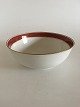 Bing & Grondahl 
Egmont Bowl No 
43. White with 
Wine red Border 
and Gold. 21.5 
cm dia. 8 cm H. 
In ...