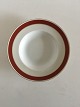 Bing & Grondahl 
Egmont Deep 
Plate No 22. 
White with Wine 
Red Border and 
Gold Line. 24.5 
cm dia. ...