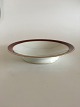 Bing & Grøndahl 
Egmont Cake 
Bowl on Short 
Foot No 206. 
Wine Red with 
Gold. 24 cm 
dia. 4.2 cm H. 
...