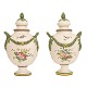 A pair of big potpourri vases, faience. Marieberg,
Sweden, around 1765