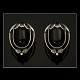 Georg Jensen 
Heritage 
årssmykke 2010. 
Øreclips med 
sort agat. 
Sterling Sølv 
925 ...