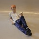 Royal 
Copenhagen 0271 
RC Boy laying 
with paper and 
pencil 11.5 x 
24.5 cm 
(1249271) Allan 
...