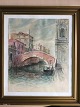 Michael 
Bang-Sørensen 
(1884-1961):
Parti fra 
Venedig, 1954.
Akvarel på 
Papir.
Sign.: Bang-S. 
...