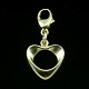 Georg Jensen 
Hjerte Charm i 
Sterling sølv.
Tegnet af 
Henning Koppel 
(1918-1981)
Stemplet med 
...