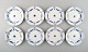 B & G Empire 
Cake Plates. 8 
pcs.
Diameter: 15.5 
cm.
In perfect 
condition.