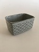 Bing and 
Grondahl / 
Kronjyden Gray 
Cordial  Butter 
Dish No. 682. 
Measures 12 x 
8.5 x 6.5 cm.