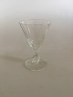 "Ida" Schnapps 
Glass without 
gold from 
Holmegaard.  
8.5 cm H.