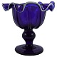 Candy bowl in 
blue glass, 
presumably 
Norwegian