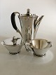 Georg Jensen "Pyramide" Sterling Sølv Kaffesæt No. 600 B