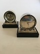 Georg Jensen "Acorn" Sterling Silver Clock and Barometer No. 596