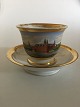 Royal 
Copenhagen 
Antique Morning 
Cup with 
handpainted 
motif of 
Frederiksborg 
Castle and 
painter ...