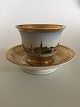 Royal 
Copenhagen 
Antique Morning 
Cup with 
handpainted 
motif of Borsen 
(exchange) and 
Holmens ...