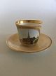 Bing & Grondahl 
Early Cup with 
motif of The 
Exchange and 
saucer with 
royal monogram.
In good ...