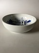 Royal 
Copenhagen 
Unique Bowl by 
Lars Swane with 
Motif of Asaa 
Harbor, 
Vendsyssel. 9.5 
cm H (3 ...