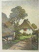 Tryk af 
Heinrich Blunck 
(1891-1963) 
inkl. ramme 
"Parti fra 
Stolbro på 
Als", ...