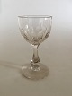Holmegaard 
Derby 
Rødvinsglas 14 
cm H. 7.5 cm 
dia. Klart glas 
med oliv 
slibing og 
facet slebet 
...